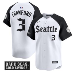 J.P. Crawford Jersey #3 Seattle Mariners Deep Sea Gothic Edition Limited Stitched Alternate