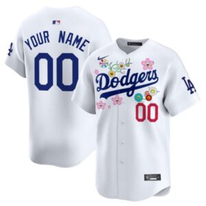 Custom Dodgers Jersey Takashi Murakami 2025 Vapor Premier Limited Stitched White