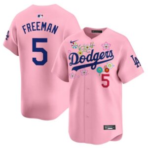 Freddie Freeman Jersey #5 Dodgers x Takashi Murakami 2025 Vapor Limited Stitched Cherry Blossom