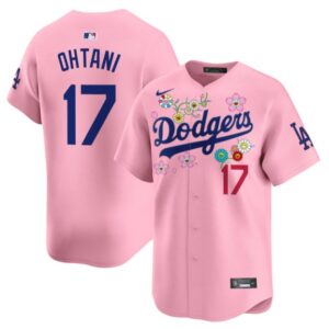 Shohei Ohtani (Kanji) Jersey #17 Dodgers x Takashi Murakami 2025 Vapor Stitched Cherry Blossom
