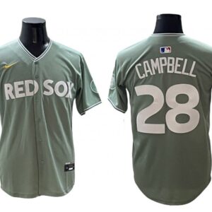 Boston Red Sox #28 Kristian Campbell Green 2025 City Connect Limited Jersey