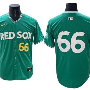 Boston Red Sox #66 Brayan Bello Green 2025 City Connect Limited Jersey