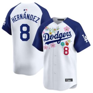 Kike Hernandez Jersey #8 Dodgers x Takashi Murakami 2025 Vapor Limited Stitched Alternate