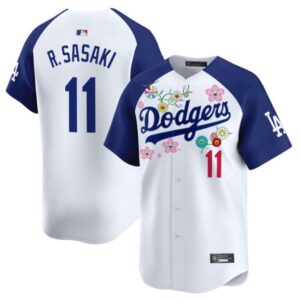 Roki Sasaki (Kanji) Jersey #11 Dodgers x Takashi Murakami 2025 Vapor Stitched Alternate