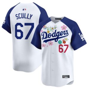 Vin Scully Jersey #67 Dodgers x Takashi Murakami 2025 Vapor Limited Stitched Alternate