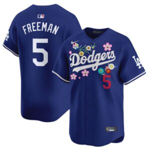 Freddie Freeman Jersey #5 Dodgers x Takashi Murakami 2025 Vapor Limited Stitched Royal