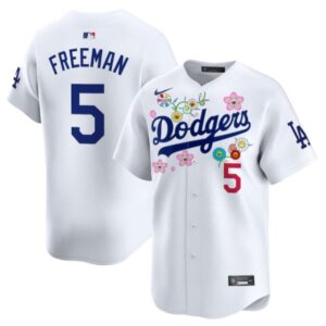 Freddie Freeman Jersey #5 Dodgers x Takashi Murakami 2025 Vapor Limited Stitched White