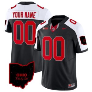 Custom Ohio State Jersey Name and Number Vapor Limited College Football Stitched Ohio Patch Black Alternate