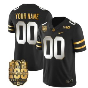 Custom Ohio State Buckeyes Jersey Name and Number College Football Stitched Black Limited