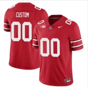 Custom Ohio State Buckeyes Jersey Name and Number College Football Stitched Scarlet