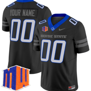 Custom Boise State Broncos Jersey Name and Number Vapor Limited College Football Stitched Black