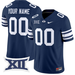 Custom BYU Cougars Jersey Name and Number Vapor Limited College Football Stitched Navy