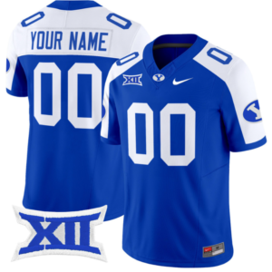 Custom BYU Cougars Jersey Name and Number Vapor Limited College Football Stitched Royal Alternate