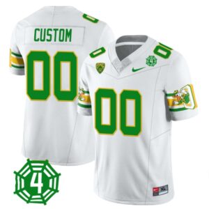Custom Oregon Ducks Jersey Name and Number Honor Spencer Webb Patch Football White