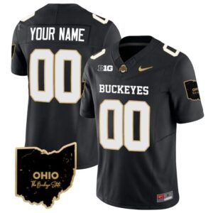 Custom Ohio State Jersey Name and Number Special Vapor Limited College Football Stitched Ohio Patch Black