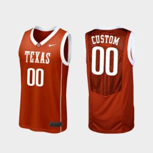 Custom Name Number Texas Longhorns Burnt Orange Replica College Basketball Jersey