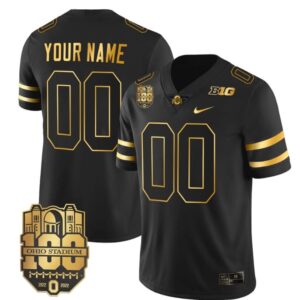 Custom Ohio State Buckeyes Jersey Name and Number College Football Stitched Black Gold