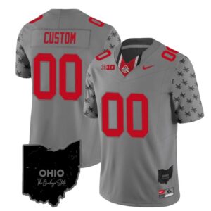 Custom Ohio State Buckeyes Jersey Name and Number College Football Stitched Alternate Gray