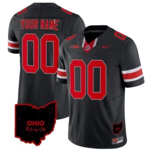 Custom Ohio State Jersey Name and Number Vapor Limited College Football Stitched Ohio Patch Black