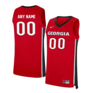 Custom Georgia Bulldogs Jersey College Basketball Name and Number Elite Red