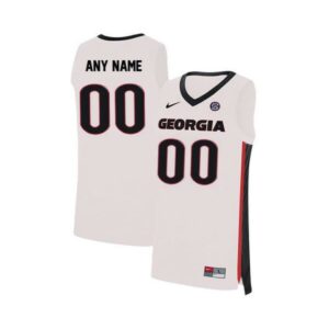 Custom Georgia Bulldogs Jersey College Basketball Name and Number Elite White
