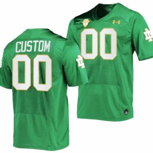 Custom Notre Dame Fighting Irish Jersey College Football Green 2023