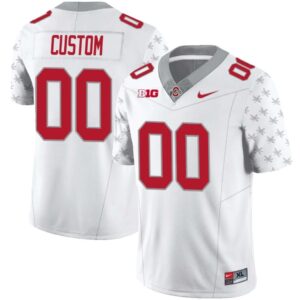 Custom Ohio State Jersey Name and Number Football Stitched Style 2 White Special