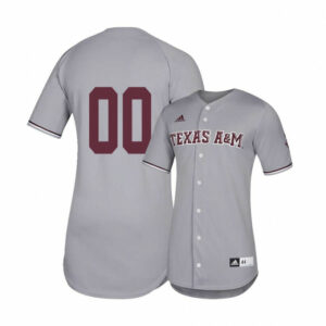 Custom Texas A and M Baseball Jersey Name, Number College Gray