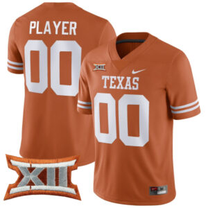 Custom Texas Longhorns Jersey Name and Number College Football Orange Game