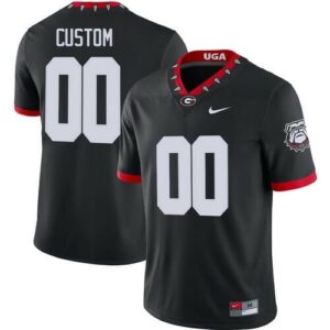 Georgia Bulldogs Custom Jersey Black College Football