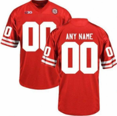 Nebraska Huskers Custom Jersey Name and Number College Football Red