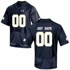 Notre Dame Fighting Irish Custom Name Number Football Jersey Blue