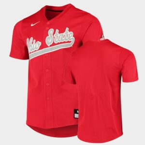 Ohio State Buckeyes Custom Name Number Red College Baseball Jersey