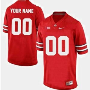 Custom Ohio State Jersey Name and Number Football Red