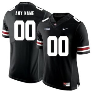 Custom Ohio State Football Jersey Name and Number NCAA Football Black