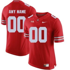 Custom OSU Football Jersey Name and Number NCAA Ohio State Buckeyes College Red