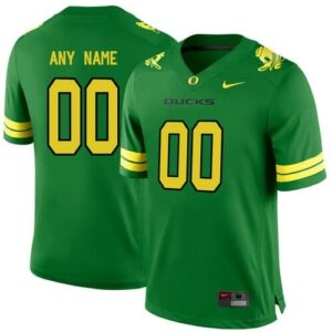 Oregon Ducks Football Jersey Custom Name and Number College Green Stitched