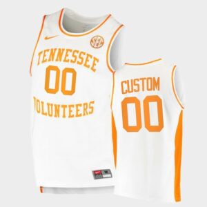 Tennessee Volunteers Custom Name Number White Replica College Basketball Jersey