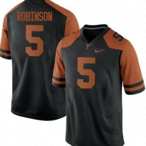 Texas Longhorns Bijan Robinson Jersey #5 NCAA College Football Black