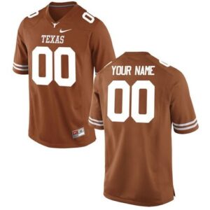 Custom Texas Longhorns Football Jersey Name Number College Orange