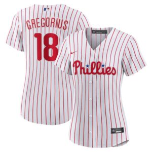 Women's Didi Gregorius #18 Philadelphia Phillies Home Replica Player Name Jersey - White