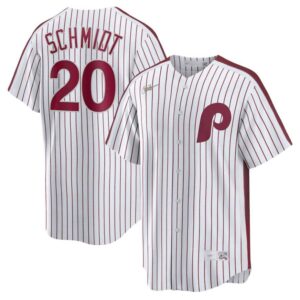 Men's Or Youth Mike Schmidt #20 Philadelphia Phillies Home Cooperstown Collection Jersey White