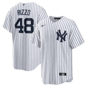Men's Or Youth Anthony Rizzo #48 New York Yankees Home Replica Player Name Jersey - White