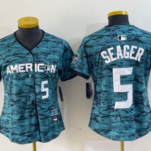 Women's Or Youth Corey Seager #5 American League 2023 All-Star Limited Jersey - Teal