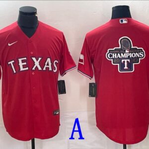 Men's Texas Rangers 2023 Home Fashion Red Jersey Christmas Gift