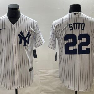 Men's Or Youth Juan Soto #22 New York Yankees Home Replica Player Name Jersey - White