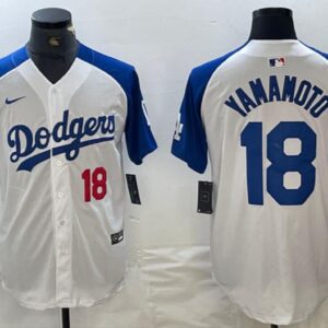 Men's Yoshinobu Yamamoto #18 Los Angeles Dodgers Home Jersey White Christmas Gift