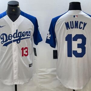 Men's  Max Muncy #13 Los Angeles Dodgers Home Jersey White Christmas Gift