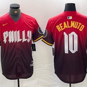 Men's J.T. Realmuto #10 Philadelphia Phillies 2024 City Connect Limited Player Jersey Red