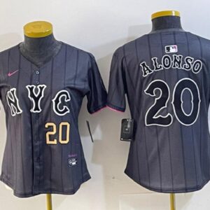 Women's Pete Alonso #20 New York Mets 2024 City Connect Limited Player Jersey Graphite Gift